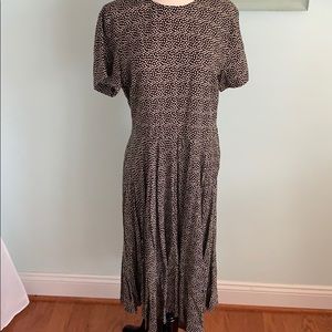 Black, cream Polka dot dress,  H&M 14